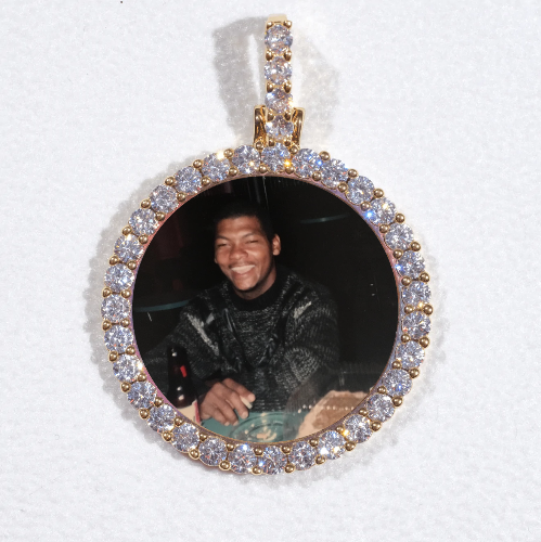 3D CIRCLE CUSTOM PICTURE PENDANT SMALL SIZE