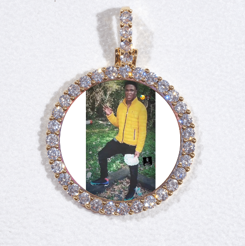 3D CIRCLE CUSTOM PICTURE PENDANT SMALL SIZE