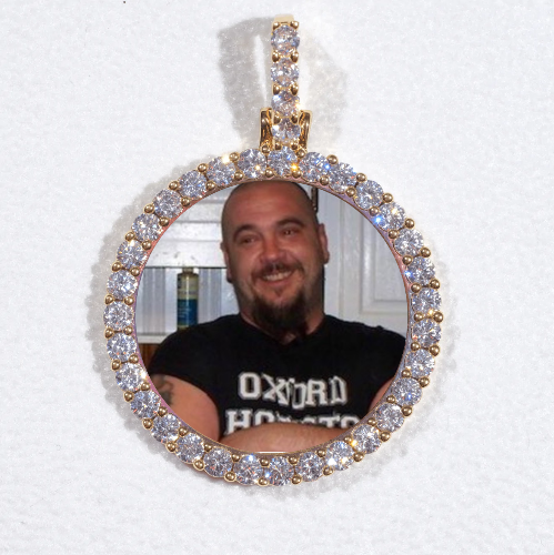 3D CIRCLE CUSTOM PICTURE PENDANT SMALL SIZE