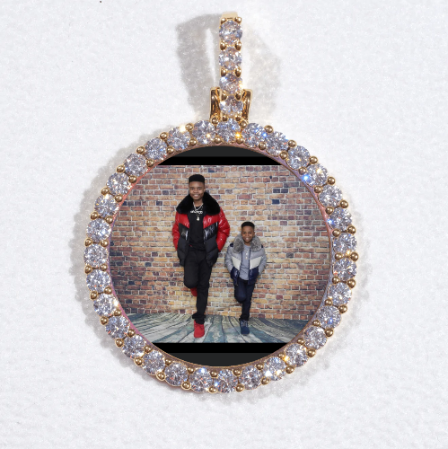 3D CIRCLE CUSTOM PICTURE PENDANT SMALL SIZE