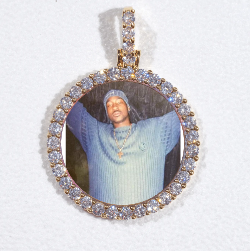 3D CIRCLE CUSTOM PICTURE PENDANT SMALL SIZE