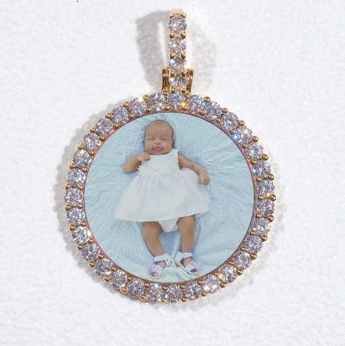 3D CIRCLE CUSTOM PICTURE PENDANT SMALL SIZE