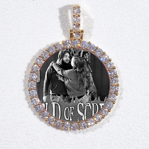 3D CIRCLE CUSTOM PICTURE PENDANT SMALL SIZE
