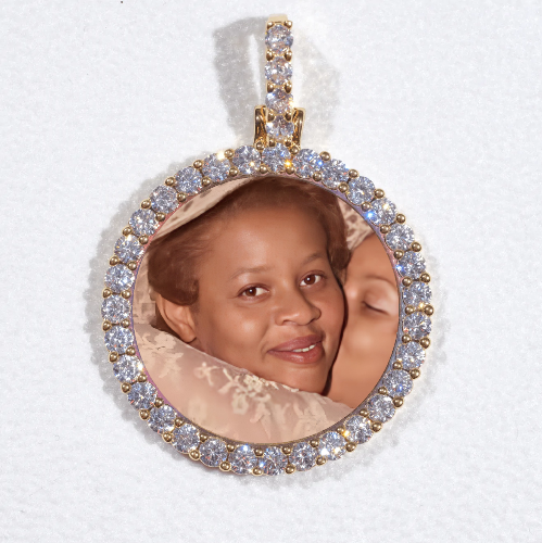 3D CIRCLE CUSTOM PICTURE PENDANT SMALL SIZE