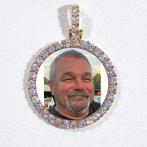 3D CIRCLE CUSTOM PICTURE PENDANT SMALL SIZE