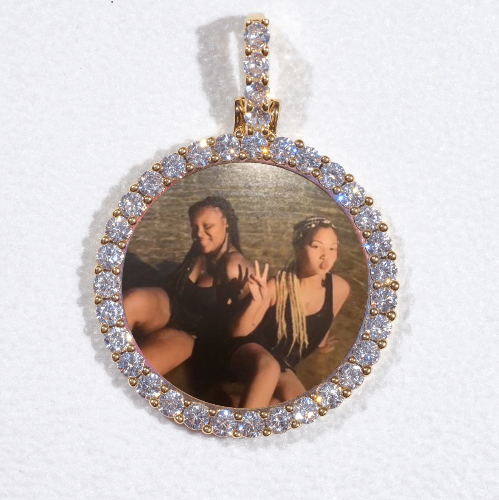 3D CIRCLE CUSTOM PICTURE PENDANT SMALL SIZE