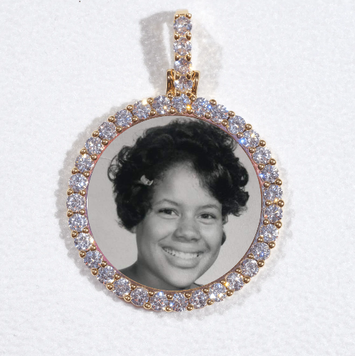3D CIRCLE CUSTOM PICTURE PENDANT SMALL SIZE