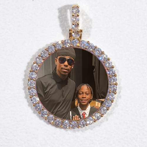 3D CIRCLE CUSTOM PICTURE PENDANT SMALL SIZE