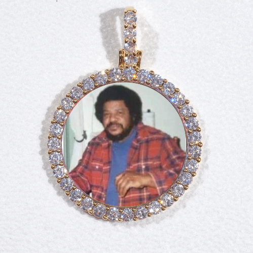 3D CIRCLE CUSTOM PICTURE PENDANT SMALL SIZE