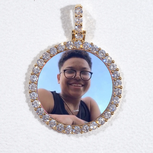 3D CIRCLE CUSTOM PICTURE PENDANT SMALL SIZE