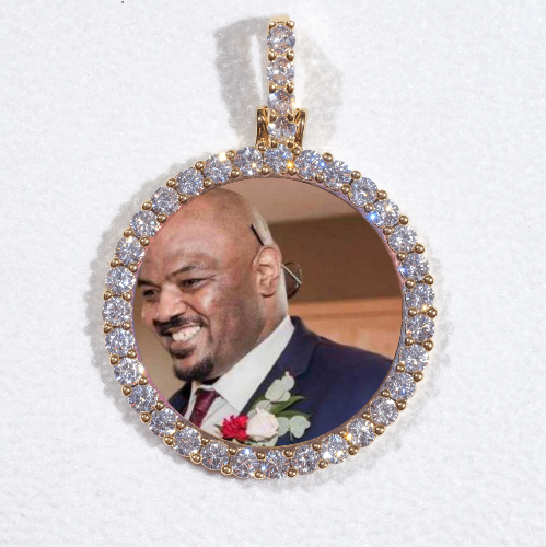 3D CIRCLE CUSTOM PICTURE PENDANT SMALL SIZE