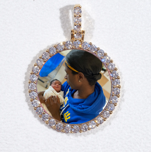 3D CIRCLE CUSTOM PICTURE PENDANT SMALL SIZE