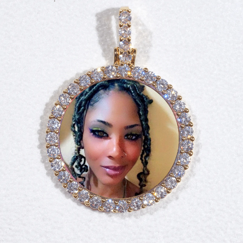 3D CIRCLE CUSTOM PICTURE PENDANT SMALL SIZE