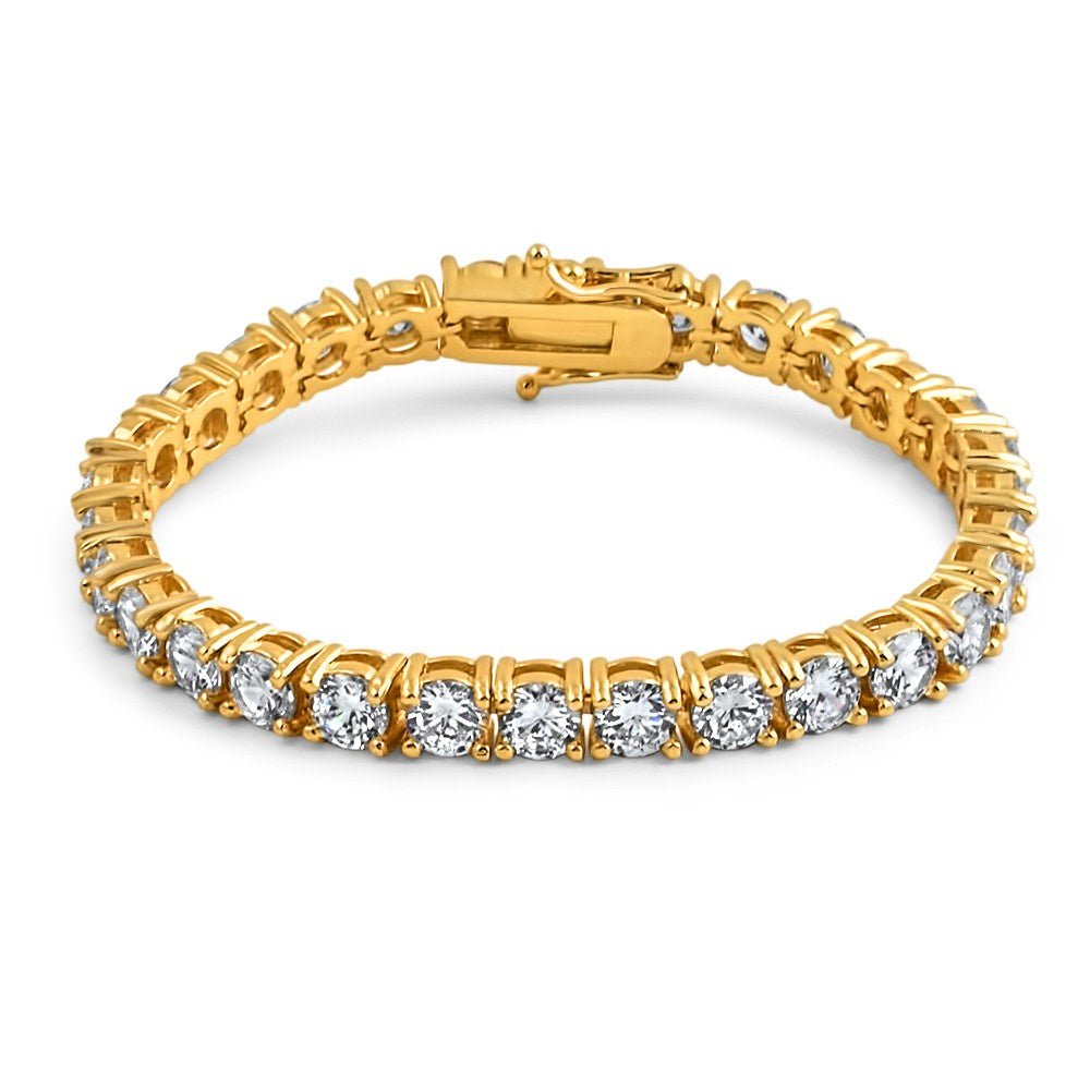 .925 Silver 6MM CZ 1 Row Bling Tennis Bracelet