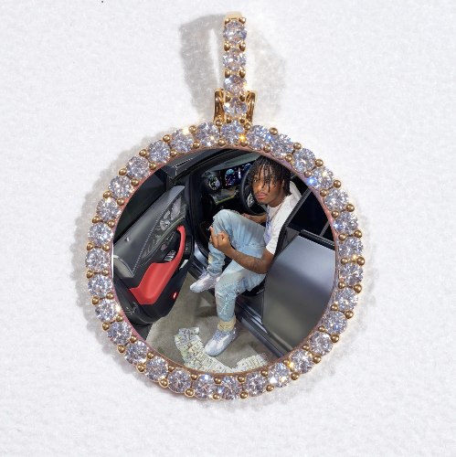 3D CIRCLE CUSTOM PICTURE PENDANT SMALL SIZE