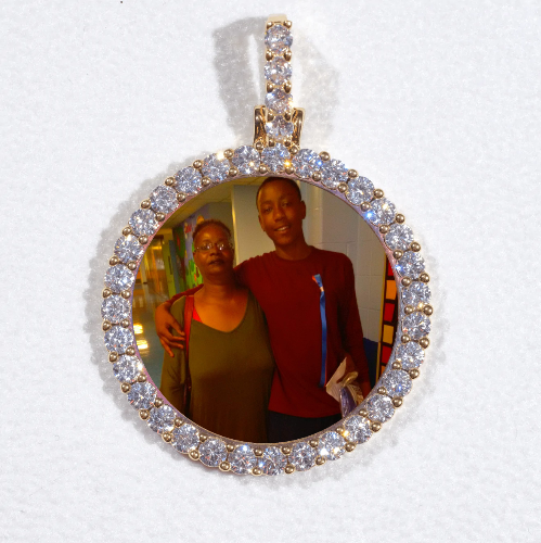 3D CIRCLE CUSTOM PICTURE PENDANT SMALL SIZE