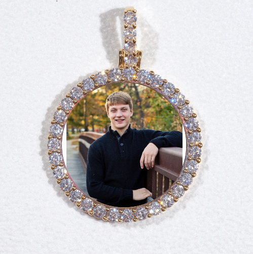 3D CIRCLE CUSTOM PICTURE PENDANT SMALL SIZE