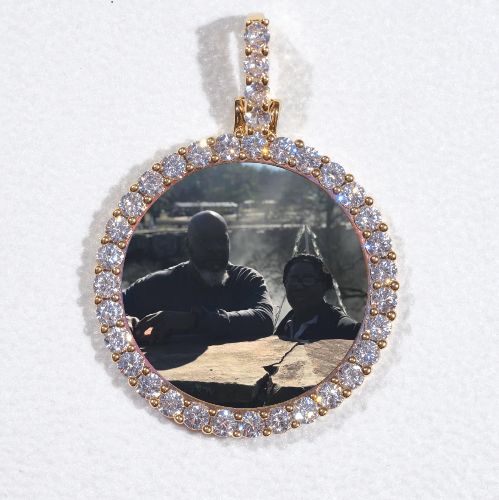 3D CIRCLE CUSTOM PICTURE PENDANT SMALL SIZE