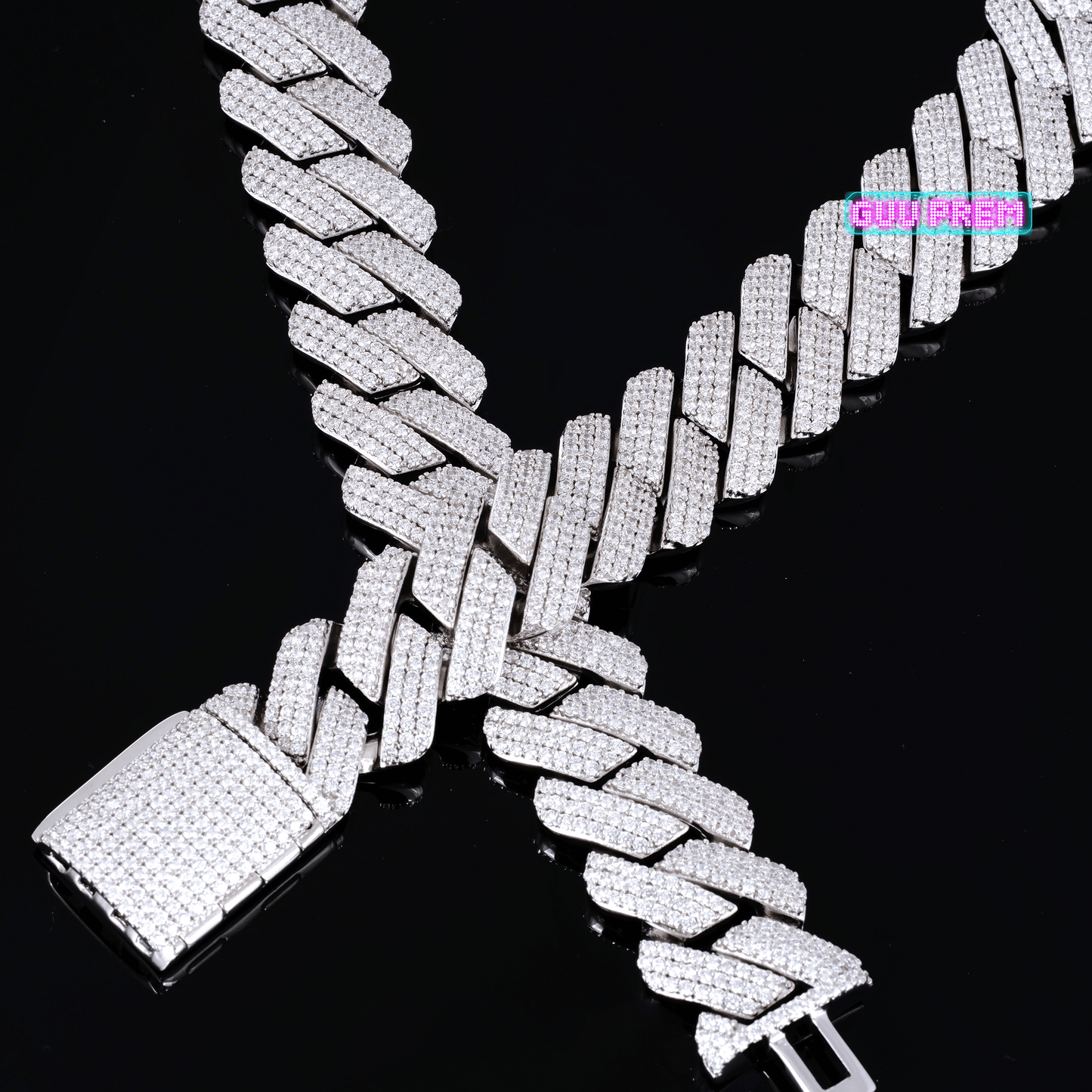 19mm Iced Prong Cuban Chain