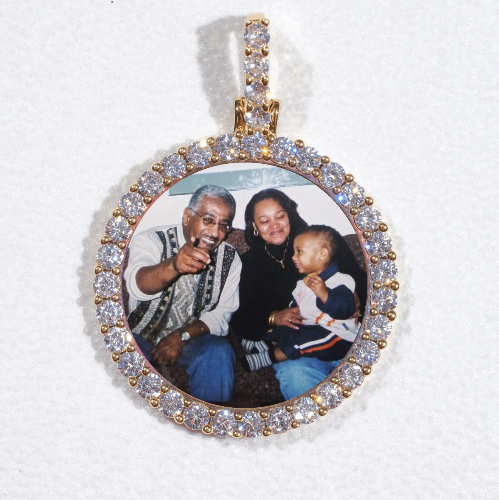 3D CIRCLE CUSTOM PICTURE PENDANT SMALL SIZE