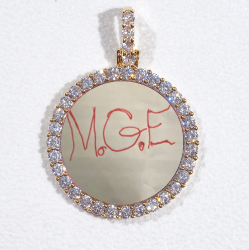 3D CIRCLE CUSTOM PICTURE PENDANT SMALL SIZE