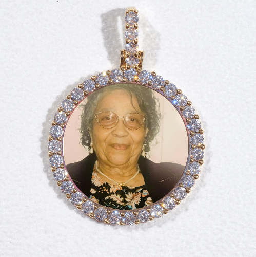 3D CIRCLE CUSTOM PICTURE PENDANT SMALL SIZE