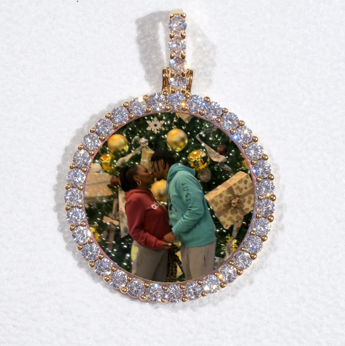 3D CIRCLE CUSTOM PICTURE PENDANT SMALL SIZE