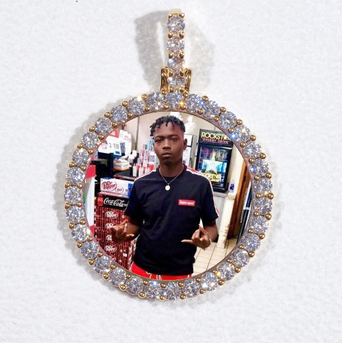 3D CIRCLE CUSTOM PICTURE PENDANT SMALL SIZE