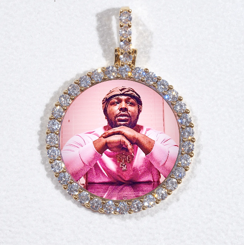 3D CIRCLE CUSTOM PICTURE PENDANT SMALL SIZE
