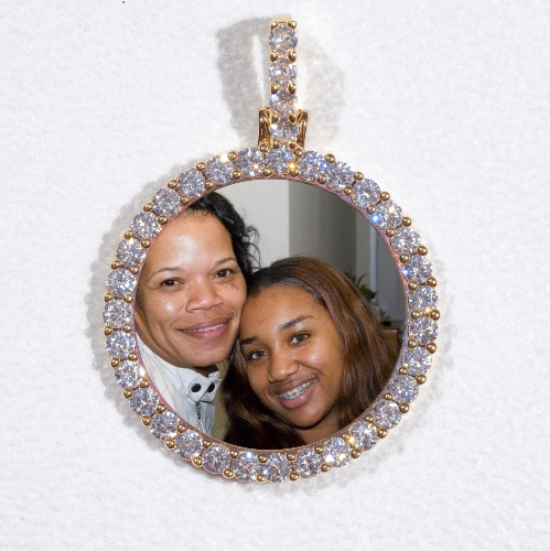 3D CIRCLE CUSTOM PICTURE PENDANT SMALL SIZE