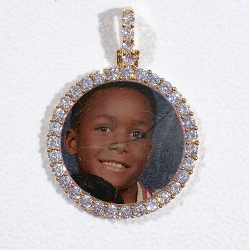 3D CIRCLE CUSTOM PICTURE PENDANT SMALL SIZE