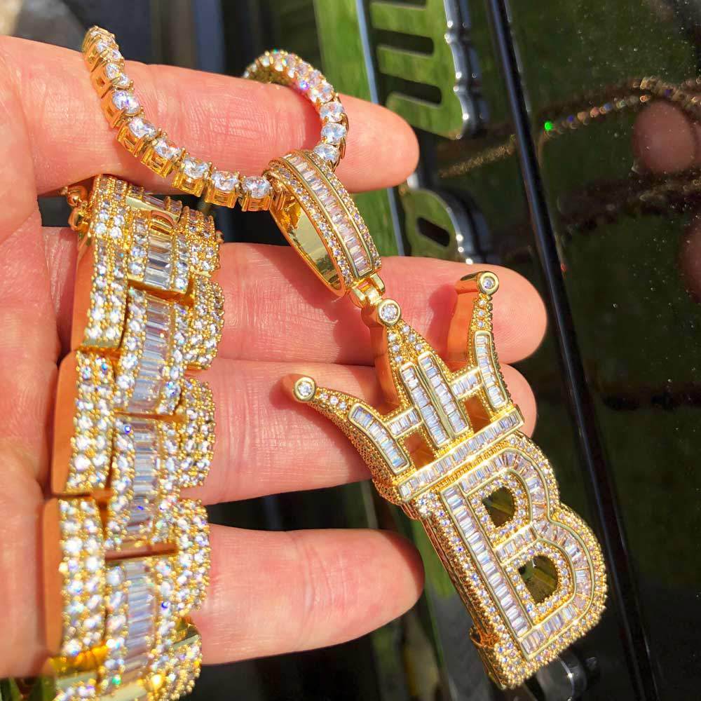 Baguette Oyster Bling Bling CZ Iced Out Chain