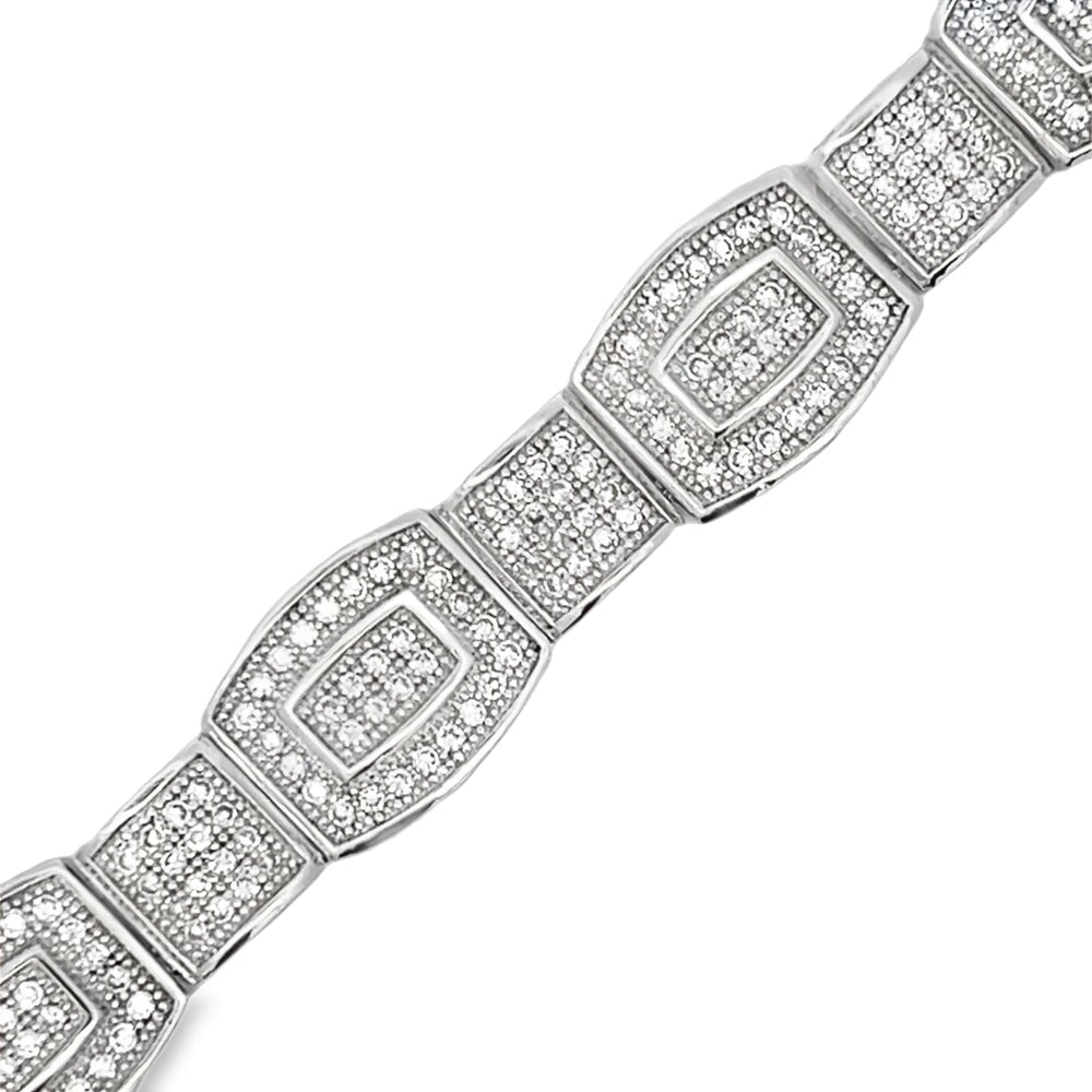 Baller Link CZ Hip Hop Bracelet