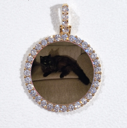 3D CIRCLE CUSTOM PICTURE PENDANT SMALL SIZE