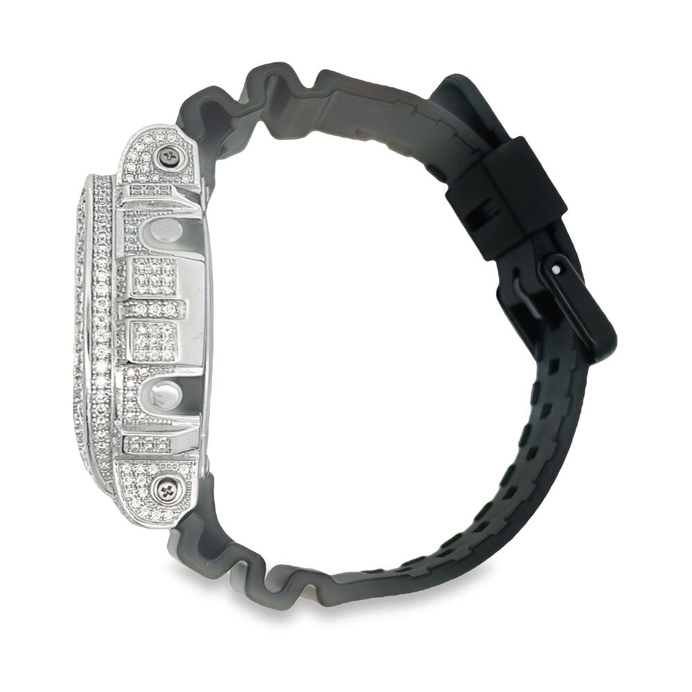 Big Boy 11.25 Carat Moissanite VVS Iced Out G Shock DW6900 Custom Watch