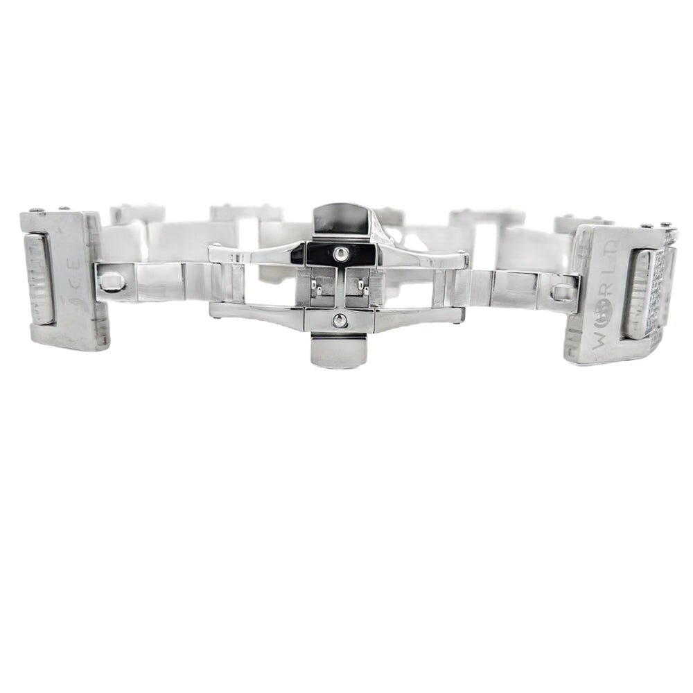 Blocky CZ Iced Out Bracelet Stainless Steel