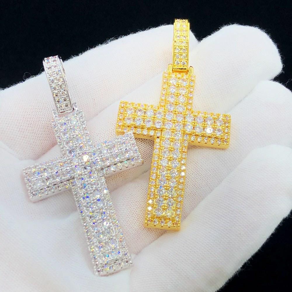 Box Cross Hip Hop Bling Bling Pendant