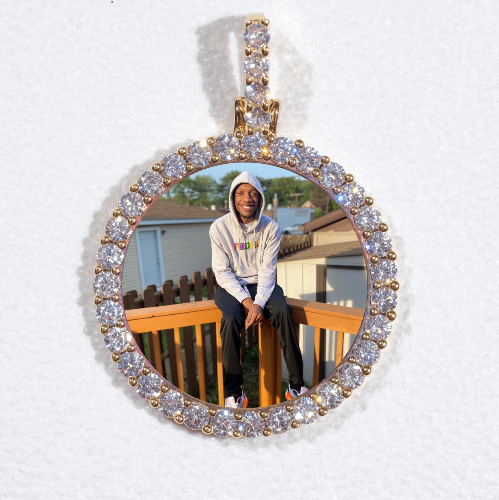 3D CIRCLE CUSTOM PICTURE PENDANT SMALL SIZE