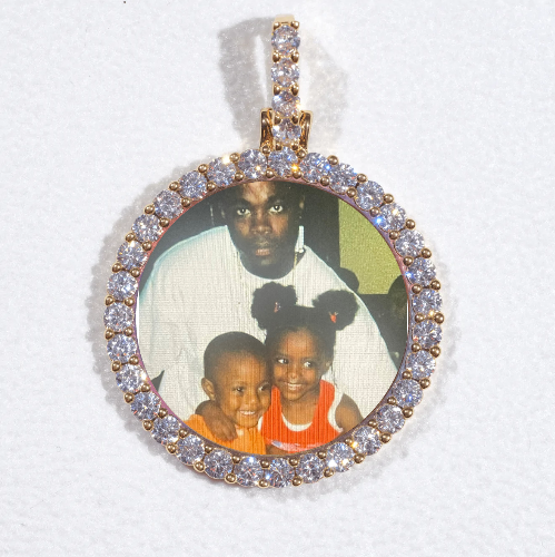 3D CIRCLE CUSTOM PICTURE PENDANT SMALL SIZE