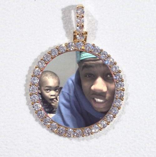 3D CIRCLE CUSTOM PICTURE PENDANT SMALL SIZE
