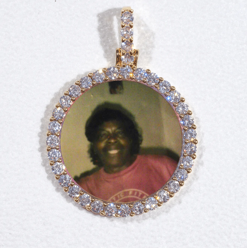 3D CIRCLE CUSTOM PICTURE PENDANT SMALL SIZE