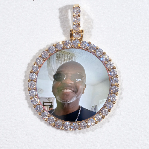 3D CIRCLE CUSTOM PICTURE PENDANT SMALL SIZE