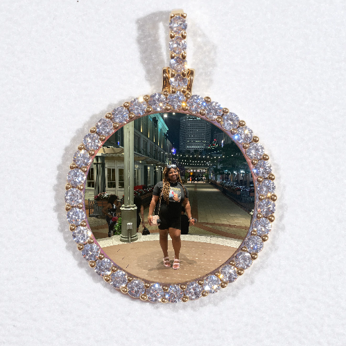 3D CIRCLE CUSTOM PICTURE PENDANT SMALL SIZE