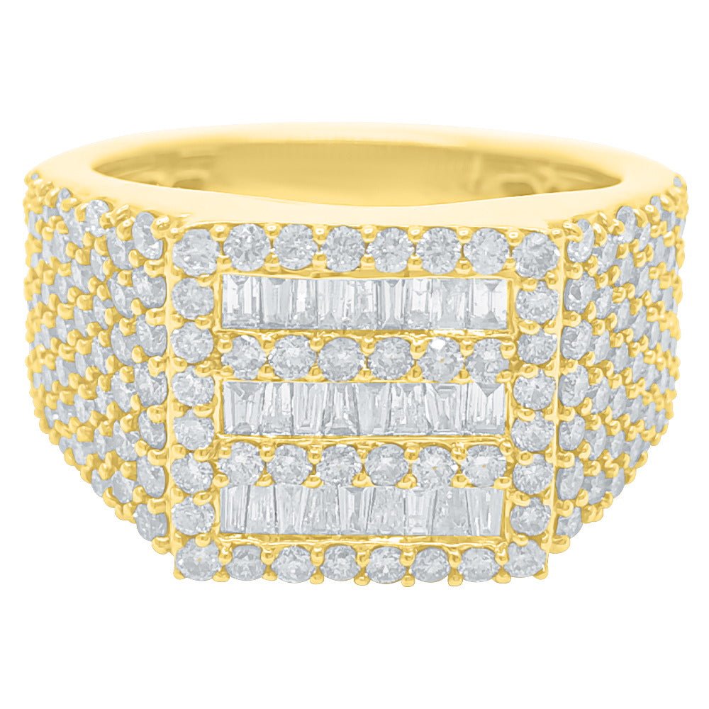 Clean Baguette Diamond Ring 2.90cttw 10K Gold