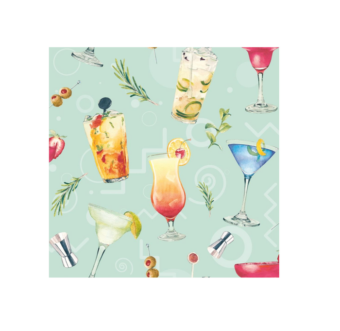Cocktail Napkin - Party Cocktails
