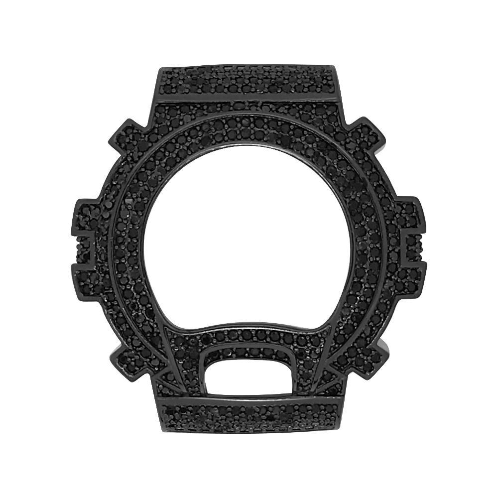 CZ Bling Bling Black Case Bezel for G Shock DW6900