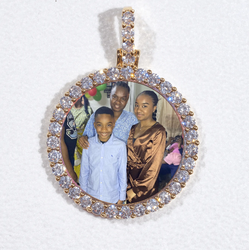 3D CIRCLE CUSTOM PICTURE PENDANT SMALL SIZE