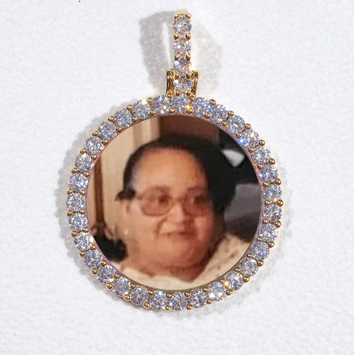 3D CIRCLE CUSTOM PICTURE PENDANT SMALL SIZE