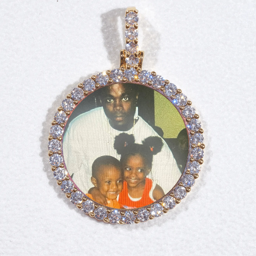 3D CIRCLE CUSTOM PICTURE PENDANT SMALL SIZE