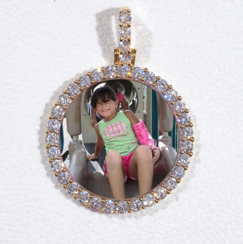 3D CIRCLE CUSTOM PICTURE PENDANT SMALL SIZE